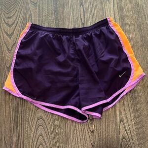 Nike Dri-Fit Athletic Running Short High Rise Elastic Waist Pull-On Purple XL